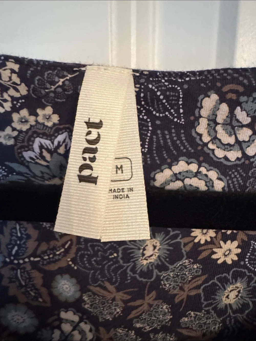 Pact Navy Floral Square-Neck Midi Dress - Picture 2 of 5